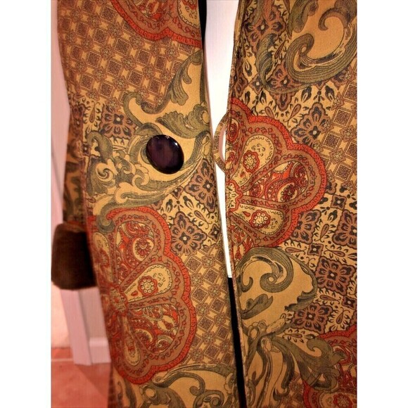 Maximilian Alta Moda Bloomingdale's Oversized Vintage Coat Fur Trim Size M - Picture 7 of 7